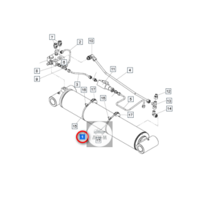 Подъемный цилиндр UP3312T40 ИНМАН Palfinger