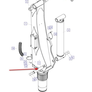 Ось HI2895 Palfinger РК15500