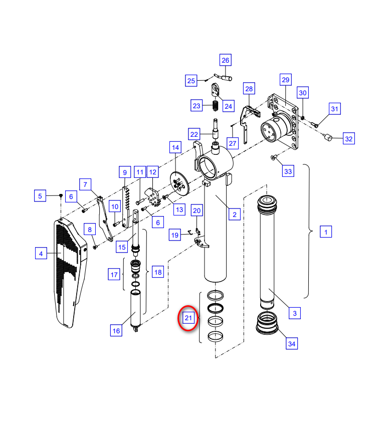 TD 508A КОМПЛЕКТ УПЛОТНЕНИЙ