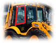 Стекло боковое правое на Экскаватор погрузчик JCB 3CX-4CX